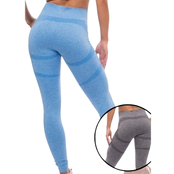 Jed North Workout Leggings Bundle (2) Blue & Grey Size Small - Picture 3 of 16